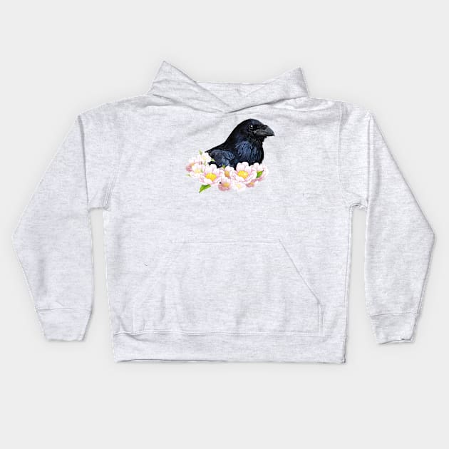 Raven Kids Hoodie by obscurite